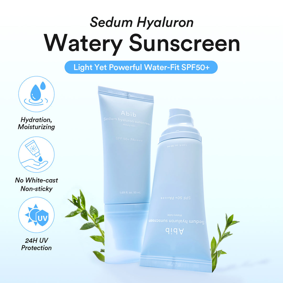 Abib Watery hyaluron sunscreen Moisture tube Spf50+ Pa++++ 50ml