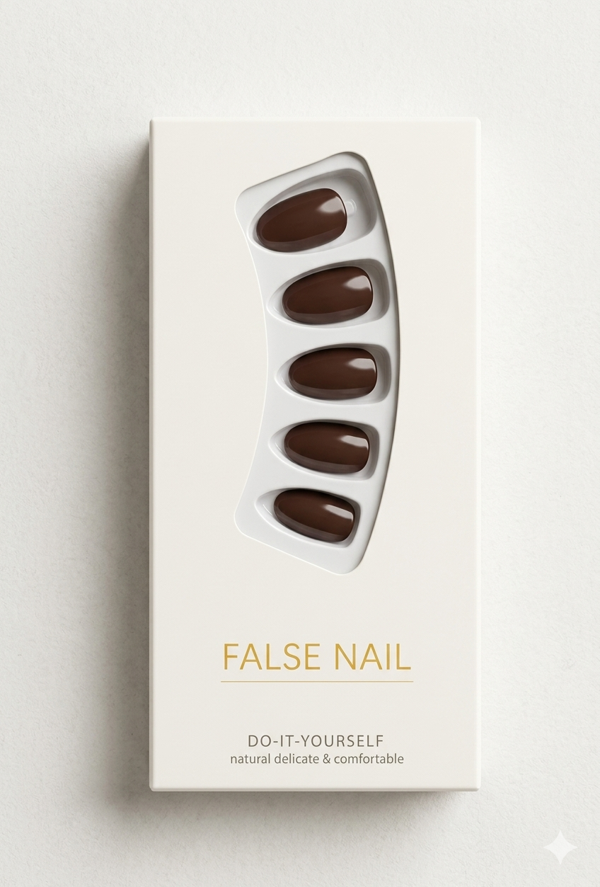 Shein False Nails ( Maroon )