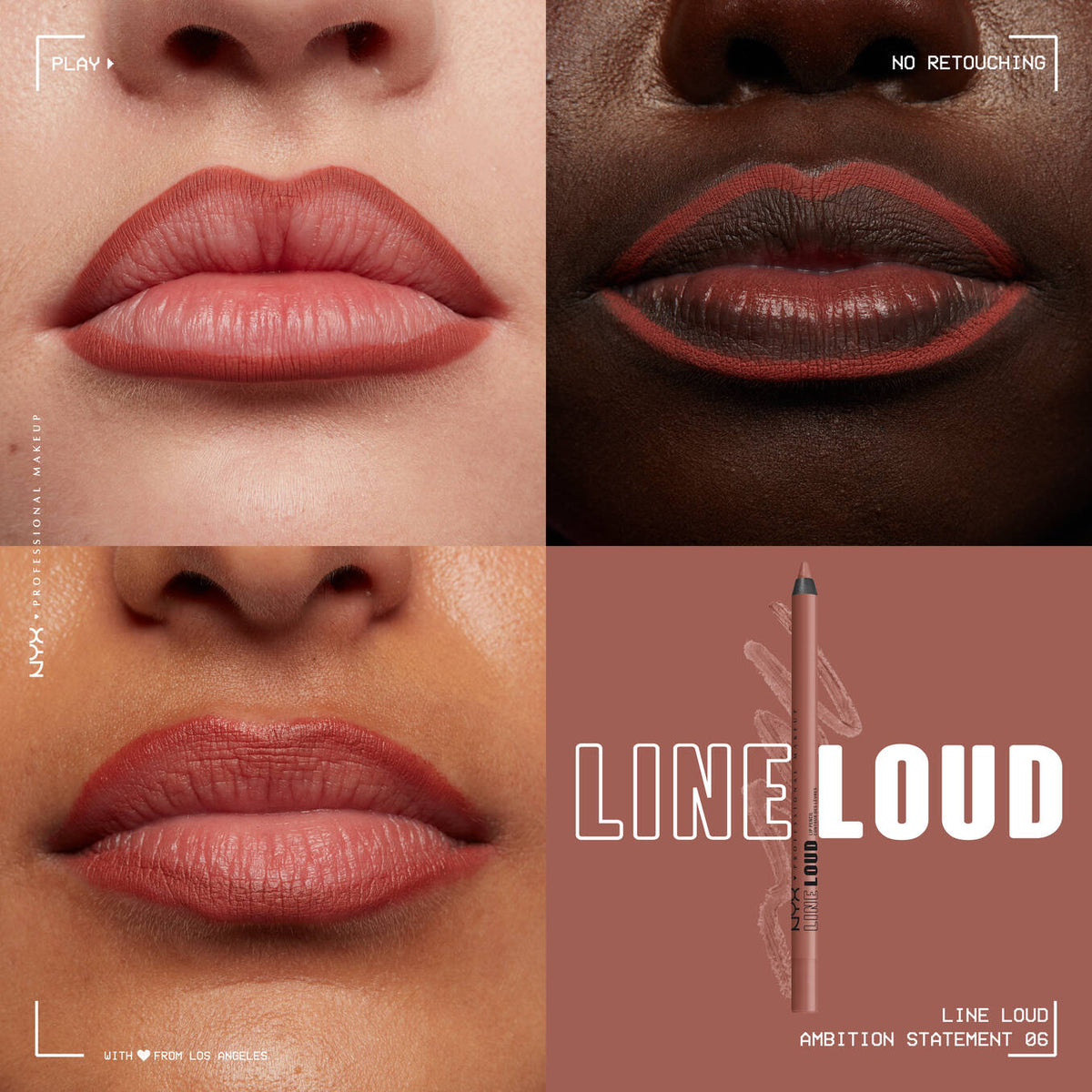 Nyx Professional Makeup Line Loud Vegan Longwear Lip Liner