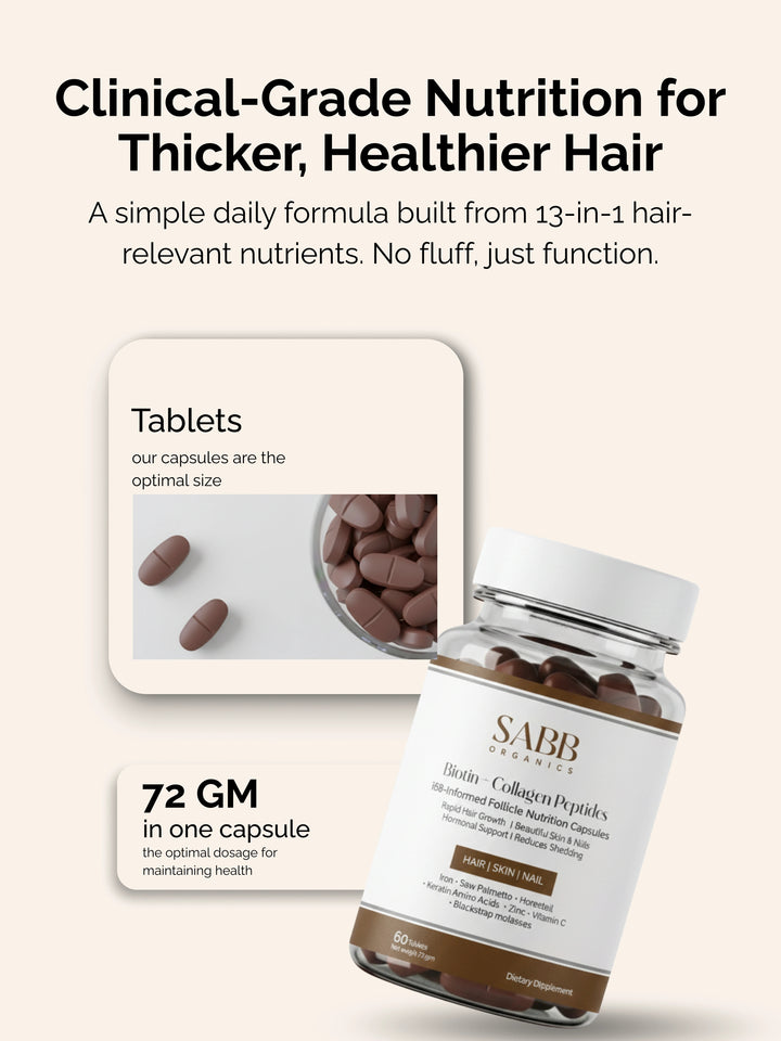 SABB Organics Chubby Hair 60 tabs