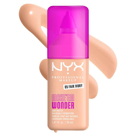 NYX - Make 'Em Wonder™ Soft Matte Buildable Foundation 30ml