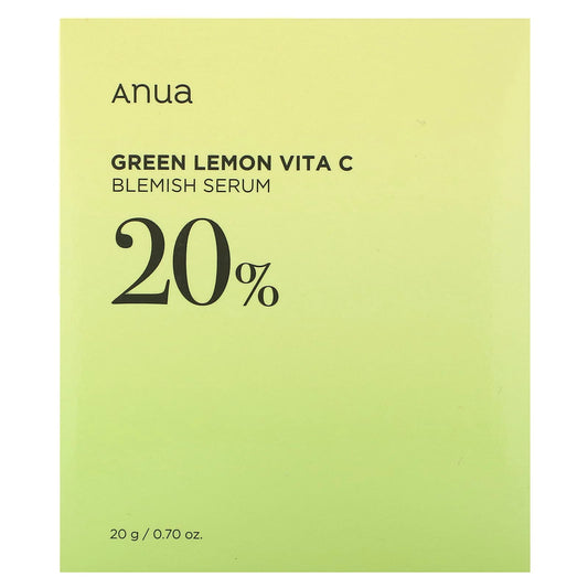 Anua Green Lemon Vita C Blemish Serum 20%, 0.70 fl oz (20 g)