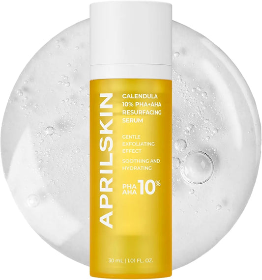 April Skin Calendula 10% PHA + AHA Resurfacing Serum - 30 ml(Exp:2026/12)
