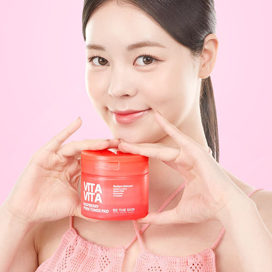 BE THE SKIN Vitavita Raspberry RDRN Toner Pad 120ml(Exp2026/12)