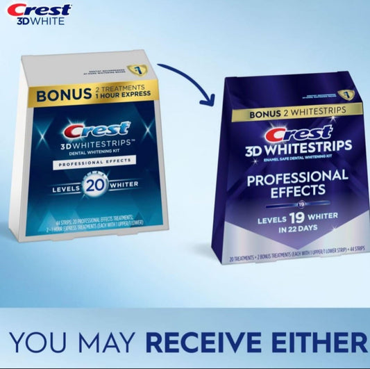 Crest Level 19 3D Whitestrips Teeth Whitening Strip Kit (44 Strips)
