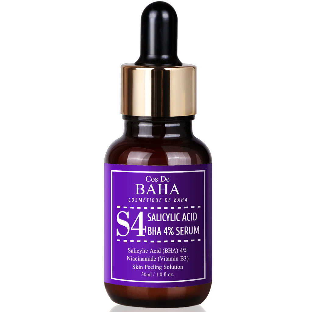 Cos de baha Salicylic Acid 4% Exfoliant Facial Serum with Niacinamide - 1oz (30ml)