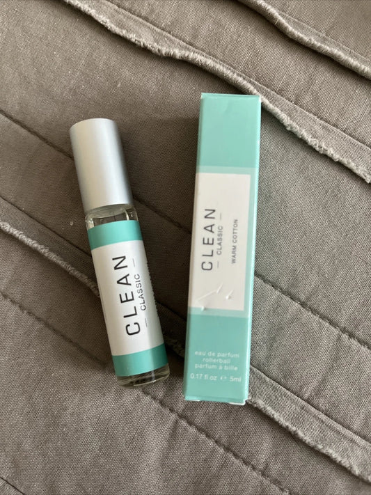 Clean Classic Warm Cotton Eau De Parfum EDP MINI Rollerball 5ml