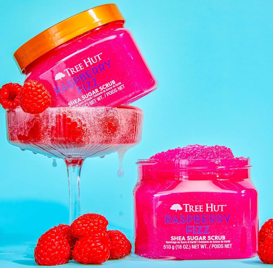 Tree Hut Raspberry Fizz Shea Sugar Scrub 510g – Skin Store Pakistan