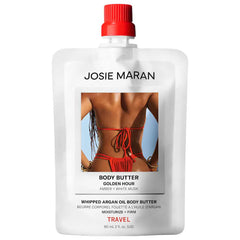JOSIE MARAN (TRAVEL SIZE)WHIPPED ARGAN OIL BODY BUTTER IN GOLDEN HOUR 60 mL / 2 fl oz