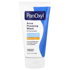 PanOxyl Acne Foaming Wash Benzoyl Peroxide 10% Maximum Strength (156g)