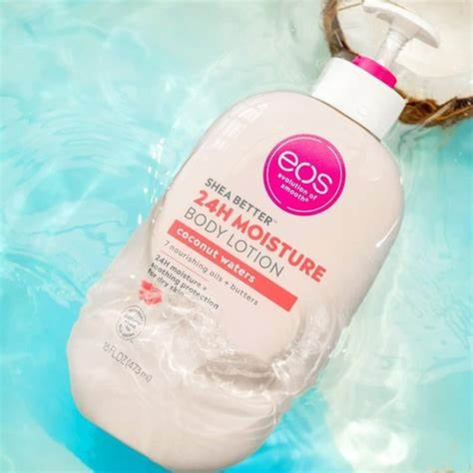 eos Shea Better 24H Moisture Body Lotion, Coconut Waters, 16 fl oz (473 ml)