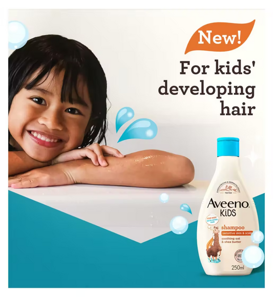 Aveeno Baby Kids Shampoo for Sensitive Skin and Scalp 250ml
