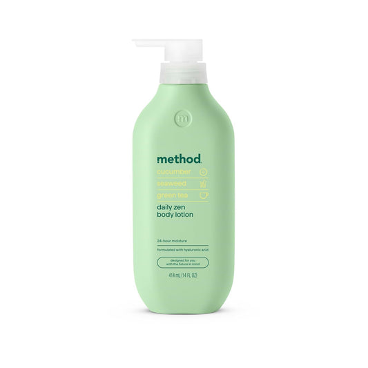 Method Body Lotion -Daily Zen, Cucumber, Seaweed + Green Tea notes