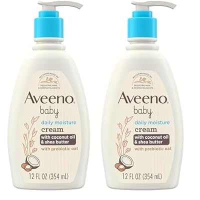 Aveeno baby daily moisture cream with coconut oil and Shea butter with prebiotic oat 354ml