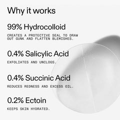 The Inkey List Hydrocolloid Invisible Pimple Patches 12 patches