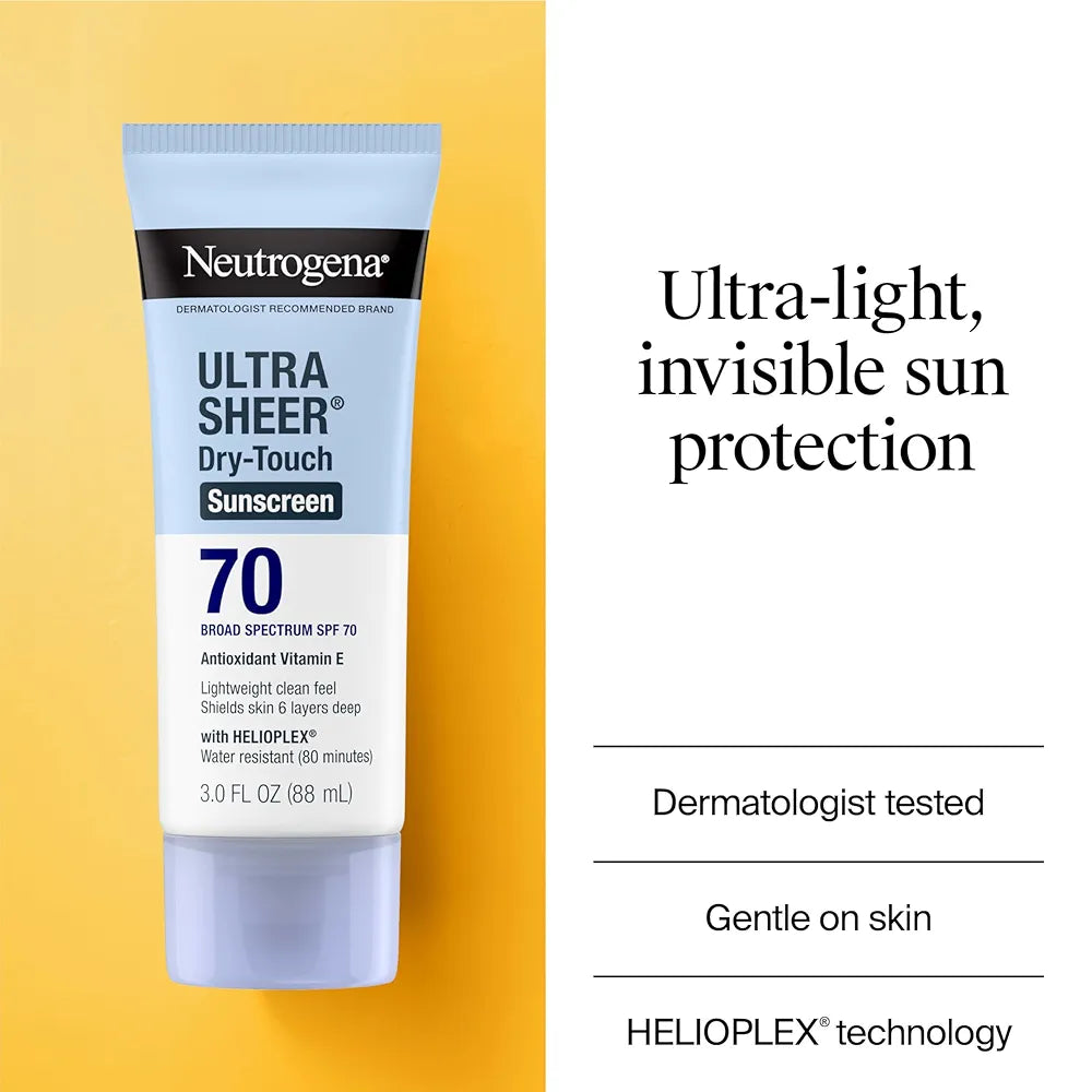 Neutrogena Ultra Sheer Dry Touch Sunscreen, SPF-70 88ml