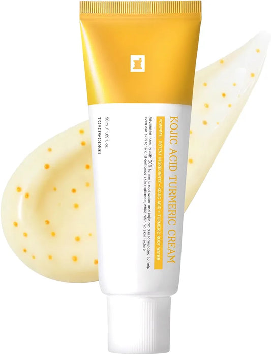 TOSOWOONG Kojic Acid Turmeric Cream for Dark Spots & Hyperpigmentation 50ml