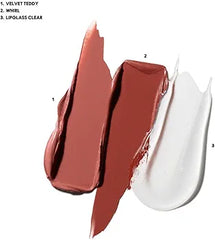 MAC Cosmetics M·A·CX To The Future Lip Trio - 2 MACximal Matte Lipstick and Clear Lipglass HOLIDAY