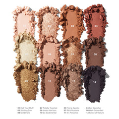 Morphe 12 Pan Eyeshadow Palette Flickering Sands