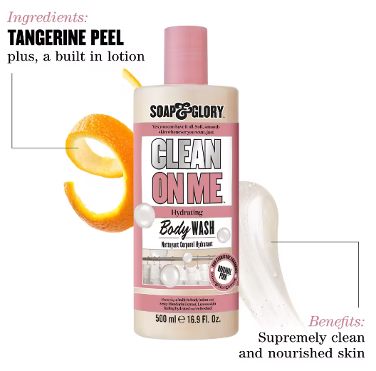 Soap and glory Clean On Me Hydrating Body Wash 500ml