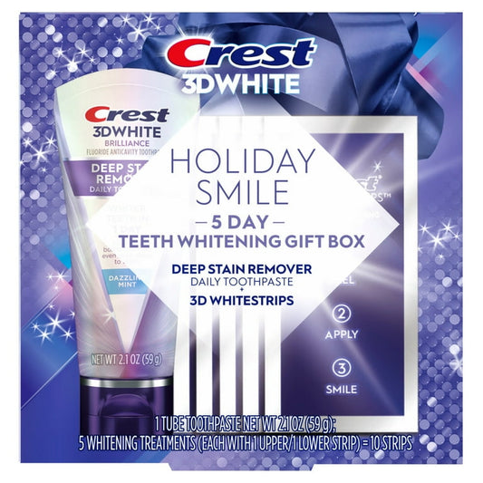 Crest 3DWhite Holiday Smile Teeth Whitening Gift Box