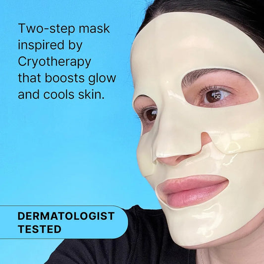 DR JART CRYO RUBBER FACE MASK WITH BRIGHTENING VITAMIN C 2 STEP INTENSIVE BRIGHTENING KIT