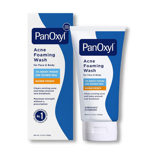 PanOxyl Acne Foaming Wash Benzoyl Peroxide 10% Maximum Strength (156g)