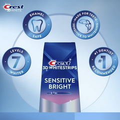 Crest 3D Whitestrips Sensitive Bright Teeth Whitening Kit 28 strips