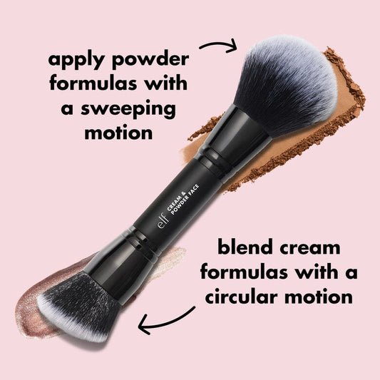 e.l.f. Dual-Ended Cream + Powder Brush