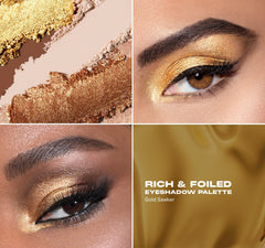 Morphe Rich & Foiled Artistry Eye Shadow Palette -Gold Seeker