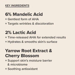 Paula's Choice 6% Mandelic + 2% Lactic Acid AHA Liquid Exfoliant - 30ml