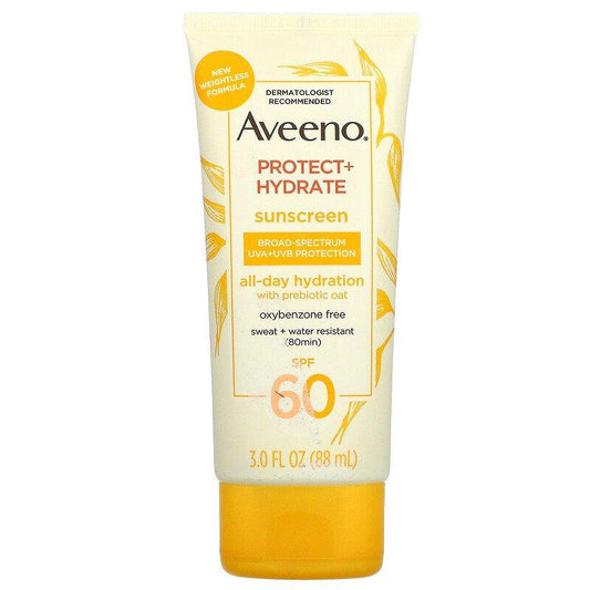 AVEENO PROTECT + HYDRATE SPF 60 Sunscreen Lotion 88ml SWEAT+WTAER RESISTANT