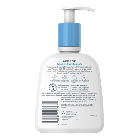 Cetaphil gentle cleanser 236ml dry sensitive skin