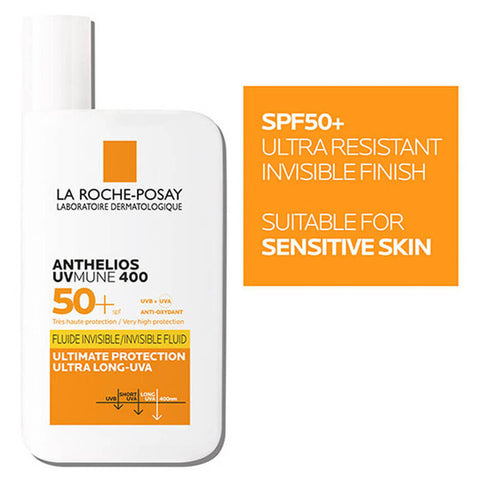 Anthelios UVMune 400 Invisible Fluid SPF50+ Sun Cream 50ML