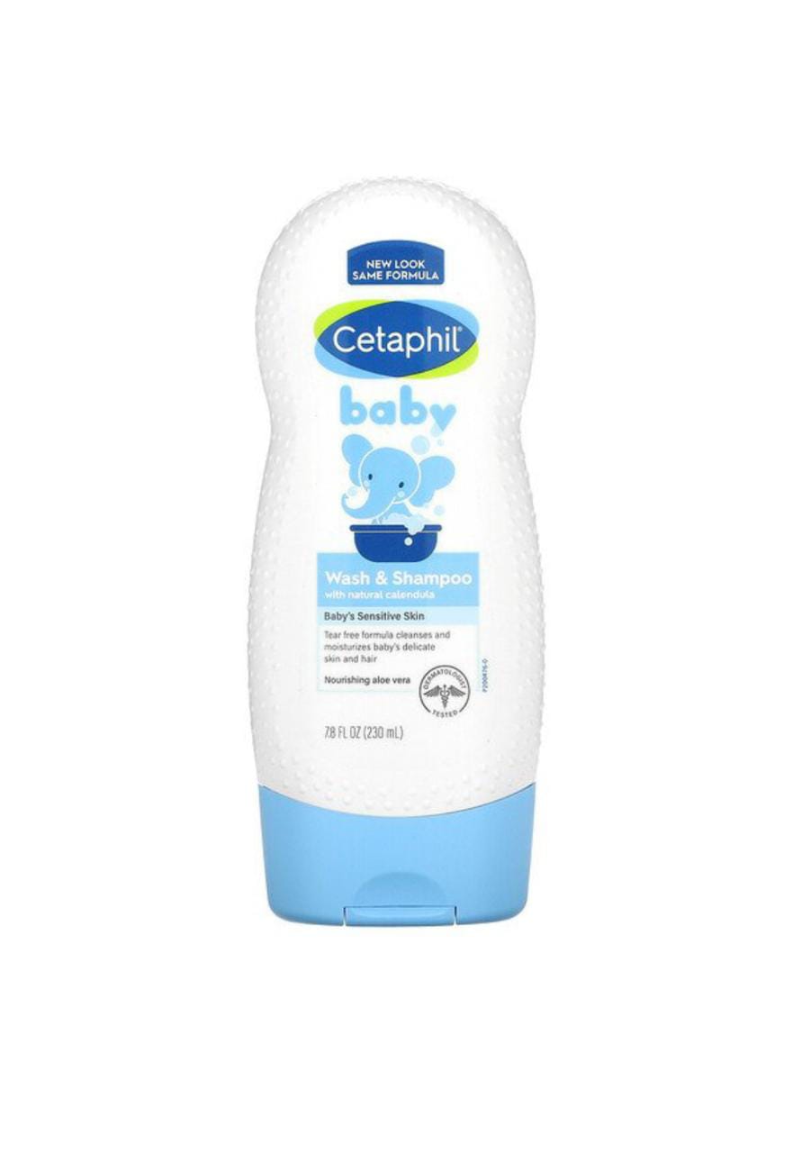 Cetaphil Baby Wash & Shampoo with Organic Calendula, 7.8 fl oz 230ml