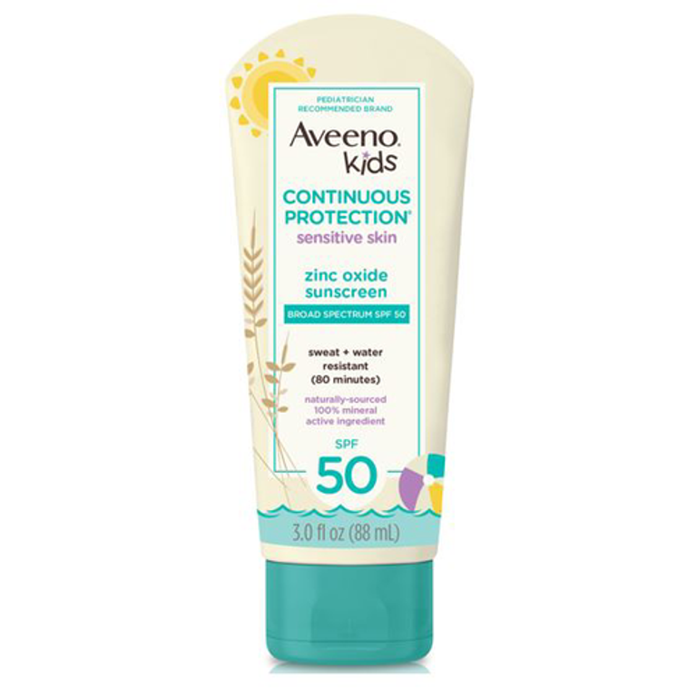 Aveeno Kids Continuous Protection Zinc Oxide Mineral Sunscreen