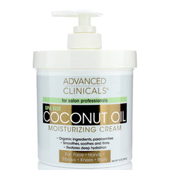Advanced Clinicals Coconut Oil Moisturizing Cream 454g
