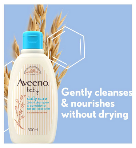 Aveeno Baby Daily Moisture 2 in 1 Shampoo & Conditioner 354ml