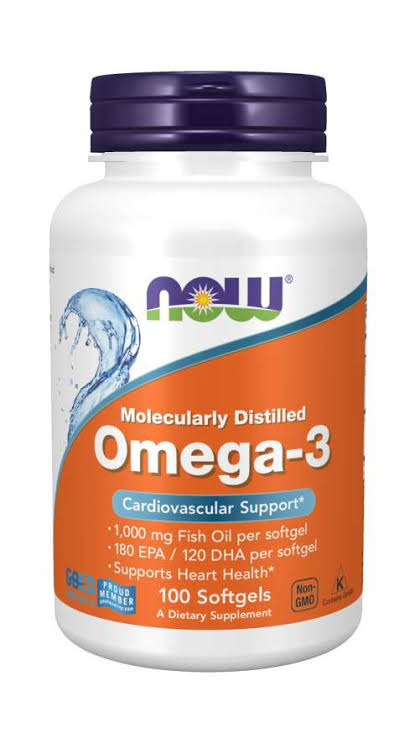 NOW Omega-3, 180 EPA / 120 DHA, 100 Softgels