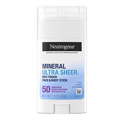 NEUTROGENA Mineral ULTRA SHEER Dry-Touch Face & Body Stick Sunscreen SPF 50