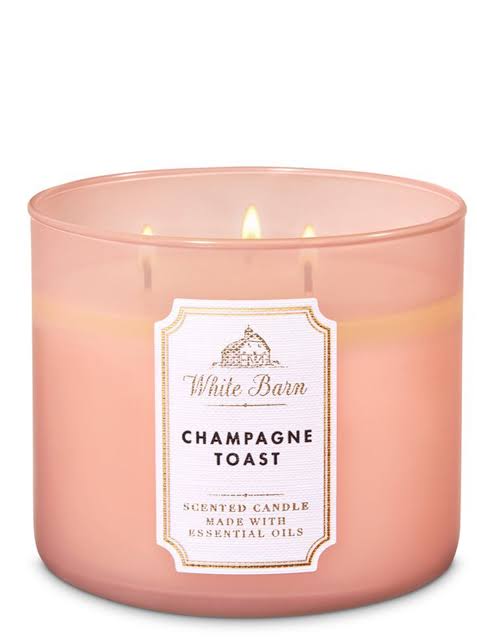 Bath And Body Works Champagne Toast - 3 Wick Candle 411g- Scented Candle with Essential Oil