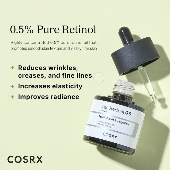 Cosrx – The Retinol 0.5 Super Vitamin E +Squalene Oil 20ml