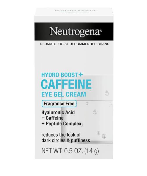 Neutrogena Hydro Boost+ Caffeine Eye Gel Cream, Fragrance Free