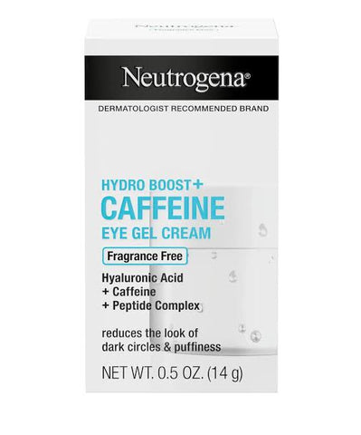 Neutrogena Hydro Boost+ Caffeine Eye Gel Cream, Fragrance Free