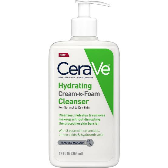 Cerave hydrating cream to foam Cleanser 355ml