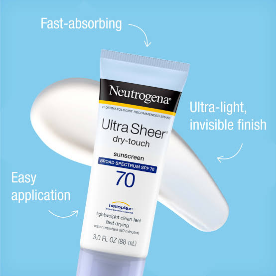 Neutrogena Ultra Sheer  Dry-Touch Sunscreen Broad Spectrum SPF 70