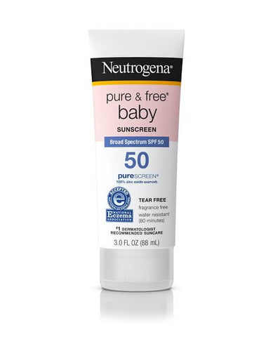 Neutrogena Pure & Free Baby Sunscreen Lotion Broad Spectrum SPF 50