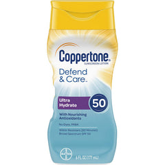 Coppertone Defend & Care Ultra Hydrate Sunscreen Lotion SPF 50 6 oz
