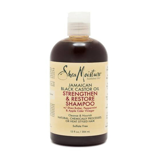 SHEA MOISTURE
JAMAICAN BLACK CASTOR OIL STRENGTHEN & RESTORE SHAMPOO