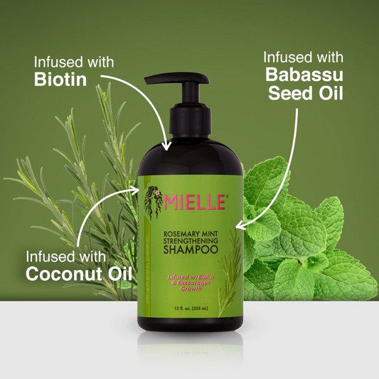 MIELLE Rosemary Mint Strengthening Shampoo
355ML
